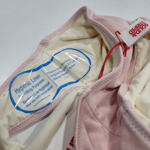 Solid & Striped The Bailey Ballet Ribbed One Piece Swimsuit Size Large - Picture 14 of 16